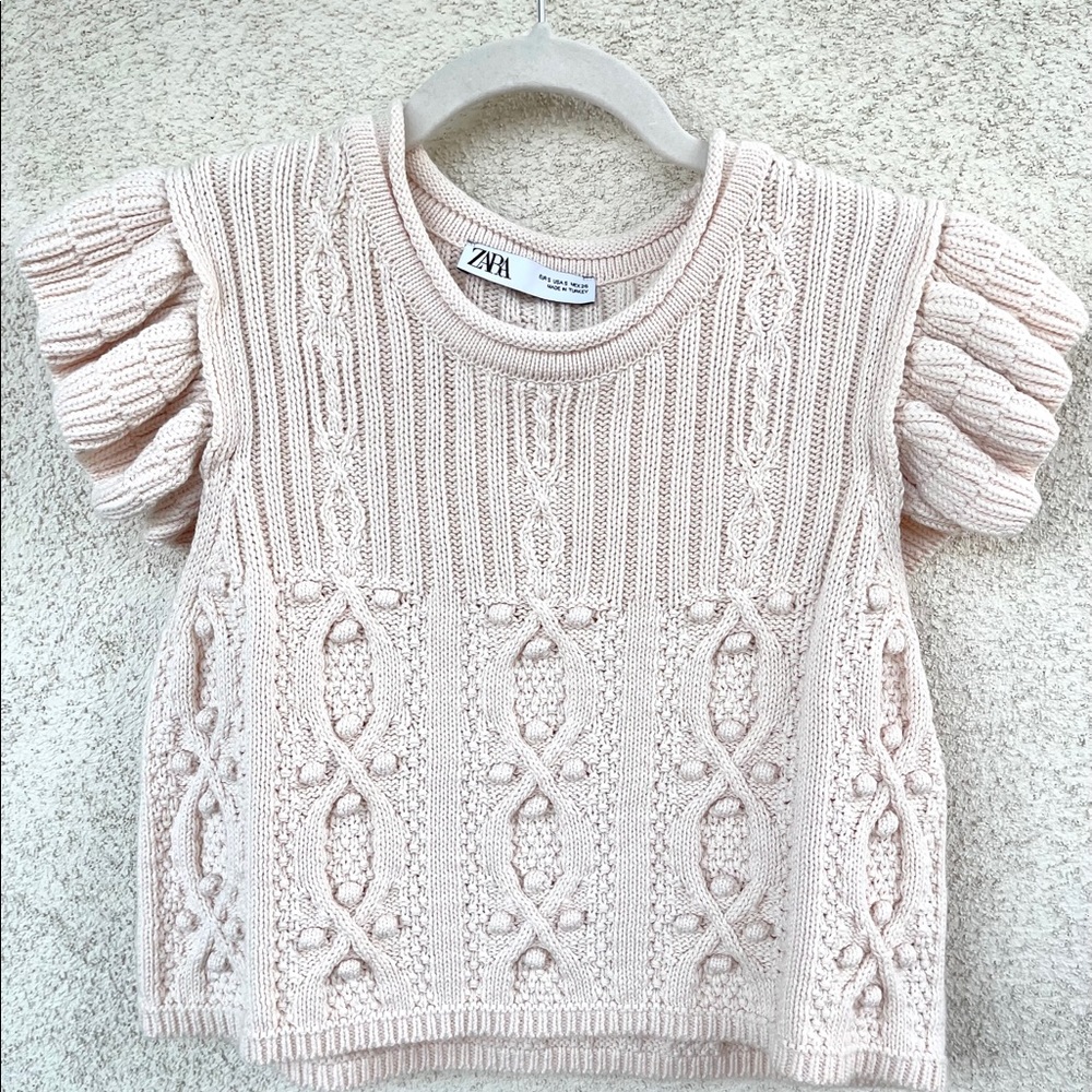 ZARA| knitted crop top